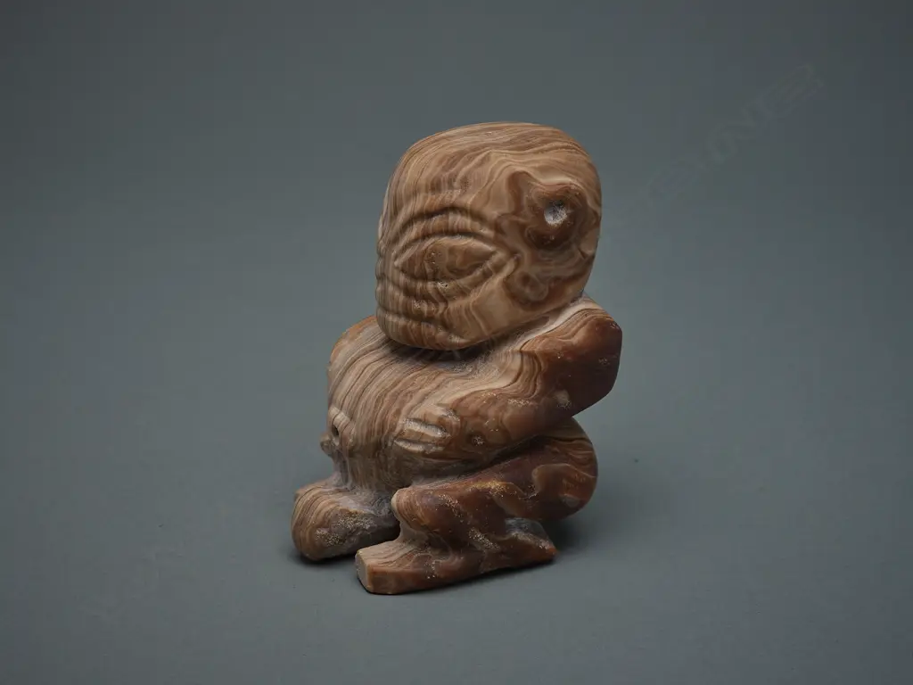 20thC stone male stone ti'i deity figure - Marquesas Islands, Image 1++